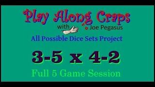 3-5 x 4-2 Dice Set On Soft Table  Session