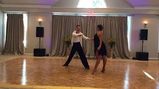 Alex Triliegi and her instructor Mr Vlad Babenko dancing International style Rumba to “Arrancame”