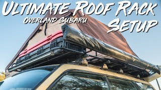 The BEST OVERLAND ROOF RACK SETUP on a SUBARU FORESTER