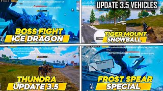 NEW BOSS ICE DRAGON l VEHICLES TIGER & SNOWBALL MOUNT PUBG MOBILE UPDATE 3.5