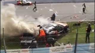 Super Car Racer Saves Fellow Driver - deadly accident in race