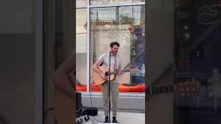 Jordan Hart Playing She Goes on the street in Toronto