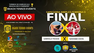 FINAL FEMININA  D - GABRIELLY PESSOA  X NAYANNE COSTA