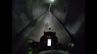 Túnel Las Raíces en moto (KLR 650), Ruta181, Región Araucanía, Chile (sin editar). 18 ene 2022