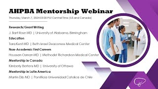 AHPBA Mentorship Webinar March 2024