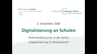 Podiumsdiskussion "Digitalisierung an Schulen"