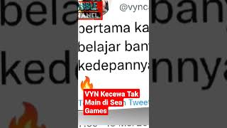 Tumbang di Awal Sea Games, VYN Kecewaa #mobilelegends #mlbb #rrq #rrqvyn