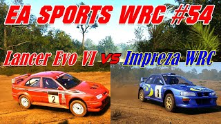 EA Sports WRC #54# Mitsubishi Lancer Evo VI vs Subaru Impreza WRC.