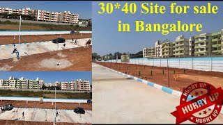 30*40 Site for sale in Bangalore |20*30 #bangalore #time with cs kannada