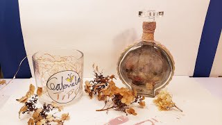 ♻ botella decorada - Estilo vintage - Decoupage - Craquelado - Cómo reciclar botellas - DIY -  😍