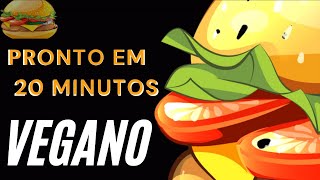 Hambúrguer Vegano pra matar a fome rápido (Proteico)