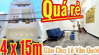 "Cạnh cảnh" Căn nhà 60m², 3 tầng GIÁ SIÊU RẺ | hẻm xe hơi 5m Đất Mới Bình Trị (giáp Tên Lửa)