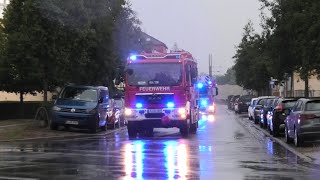 Einsatzfahrten während "Unwetter" in Potsdam