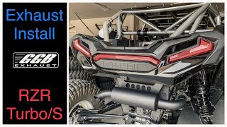 RZR Turbo S Aftermarket Exhaust Install - GGB UTV Muffler