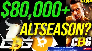 All In The Charts: Bitcoin $80K & ALTSEASON?!?  LIVE Coverage! #Bitcoin #Crypto #Cryptocurrency