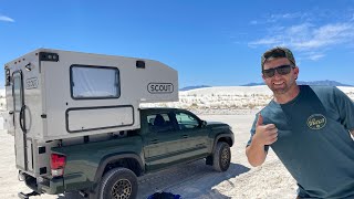 Truck camping at the WHITEST place on EARTH