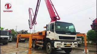 Original Putzmeister 38m concrete pump truck with isuzu chassis