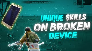 UNIQUE SKILLS ON BROKEN DEVICE🔥| LOW END DEVICE PLAYER | REDMI NOTE 3