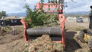 D5600 grinding yard waste and brush