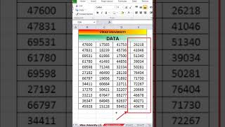 Excel Trick : Hide Data in Excel