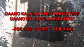 tamang lalim ng pundasyon