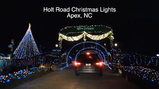 Holt Road Christmas Lights, Apex, North Carolina