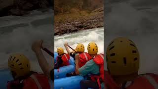 Rapids in Rishikesh Rafting - Cross fire Rapid #shorts #rafting #adventuretravel