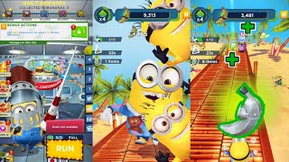 Minion Rush Endless Run Collecting Robonanas Minion Beach Run#725 @De_Epic