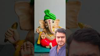 Ganesha idol colouring process #youtubeshorts #shorts #ganeshchaturthi #idol