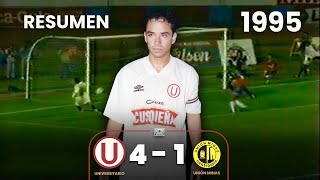 Universitario 4-1 Unión Minas | Resumen | 1995 | Goleada en el Estadio Nacional ⚽🎞