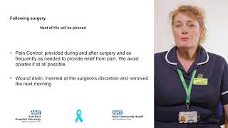 East Kent Urology Patient Information Series: Robotic Prostatectomy 10 Following Surgery