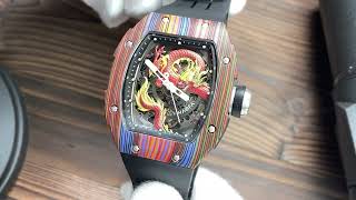 HAOFA 3D Dragon carbon fiber automatic watch new year code: HAOFA88