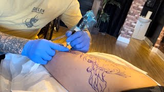 Fenix getting a Phoenix Tattoo