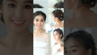 Beautiful Bridal Hair Style looks 😍 | Messy hair bun