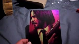 John 3 wick steelbook + extras Blu-ray unboxing.