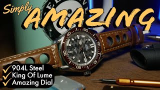 The Best Microbrand Diver of 2022? Wise ADAMASCUS AD8 Review [ AD820A  Coffee 904L Steel ]