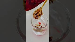 Plum Greek Yogurt Parfait! #shorts #asmr