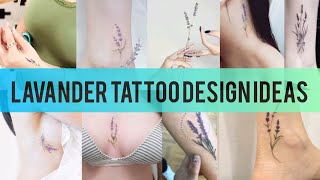 lavender tattoo design ideas || lavender tattoo designs