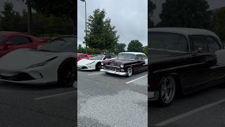 Classic Next To Exotic Cars #shorts #cars #belair #viper #ferrari #chevy #car