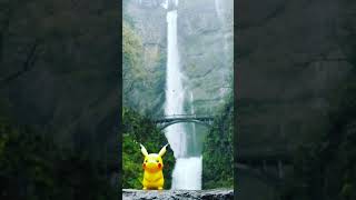 #pickachu #travels #oregon #multnomahfalls #letsgoplaces