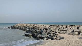 Early Morning Ajman Beach #early #morning #beach #waves #sunrise #ajman