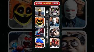 Guess the MONSTER'S VOICE - Siren Head, Shin Sonic, Choo Choo Charles, Spider Thomas