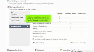 Facebook - How to manage your facebook privacy settings.