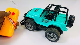 New model remote control rc jeep off roading car 4/4 unboxing and testing