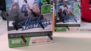 GIVEAWAY WINNER! 2020 Panini Absolute Football Blaster Box Opening Unboxing - BIG HITS