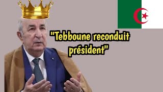 🇩🇿Tebboune triomphe et remporte un nouveau mandat à la présidence algérienne"