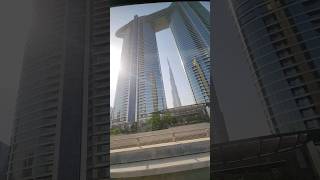 Burj khalifa View from Metro, Between Skyscraper #music #burjkhalifa #skyscraper #shortsvideo #dubai