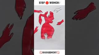 Women♀️Empowerment।।Stop Sexual Harassment।।Protect Girl🙏🏻🥺#shorts#womenempowerment#ytshorts #art