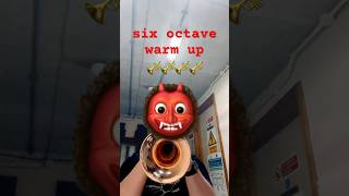 6 octave notes (over a 5 octave range) 👹 #trumpet #trumpetplayer