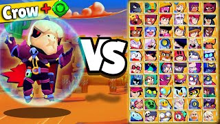 Crow VS Every Brawler !!! CrowBone  1v1  Robo Factory Brawl Stars